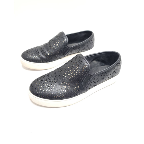 Aldo Alavyan perforierte Laser Cut Keilabsatz Slipper Turnschuhe für Damen schwarz - Bild 3 von 6