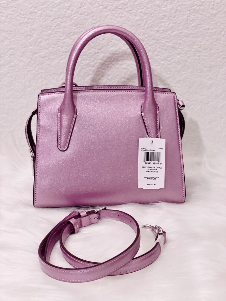 Coach Andrea Carryall Bag With Star Charm In Metallic Pink CW024