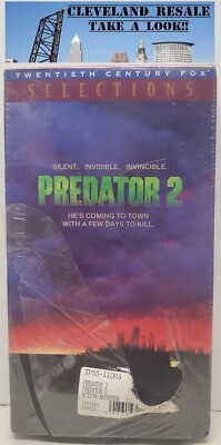 Predator 2 VHS Tape Factory Brand New in Seal Watermark Fox Selections Rare 1996