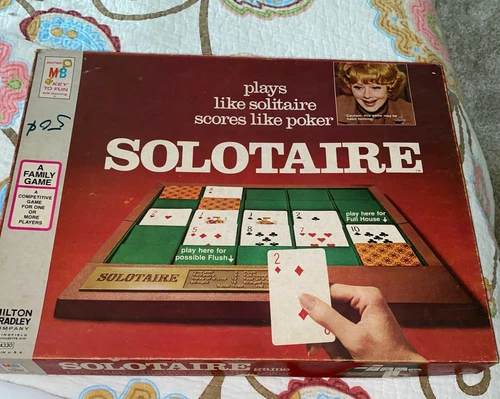 Vintage 1973 ~ SOLOTAIRE Solitaire Game ~ Milton Bradley Lucille Ball ~ COMPLETE