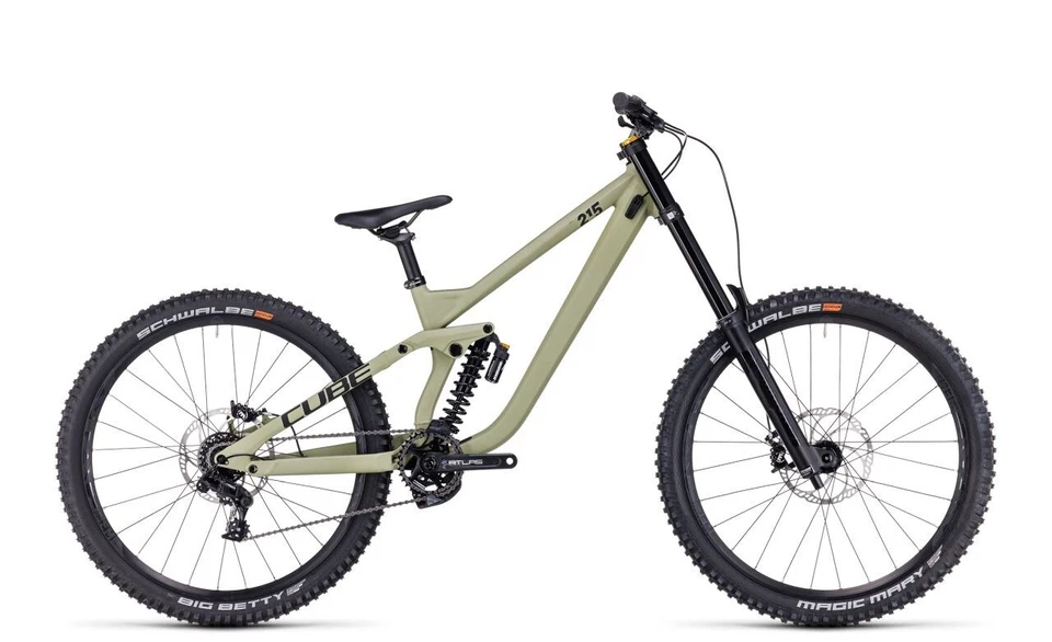 Cube TWO15 RACE 2023, M olivgrün Downhill Mountainbike