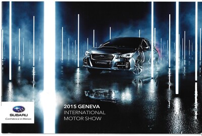 Subaru Range 2015 Genfer Autosalon Schweizer Markt mehrsprachiger Verkaufsprospekt