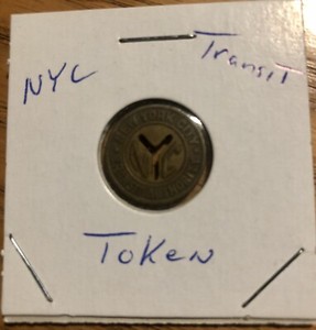 1950’s New York City Transit Authority Token NYC Good For One Fare
