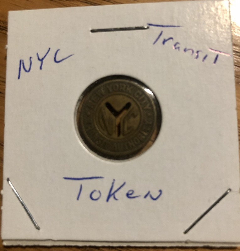 1950’s New York City Transit Authority Token NYC Good For One Fare