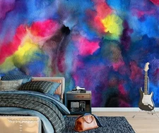3D Ink Color Art O914 Wallpaper Wall Murals Removable Wallpaper Sticker Eve