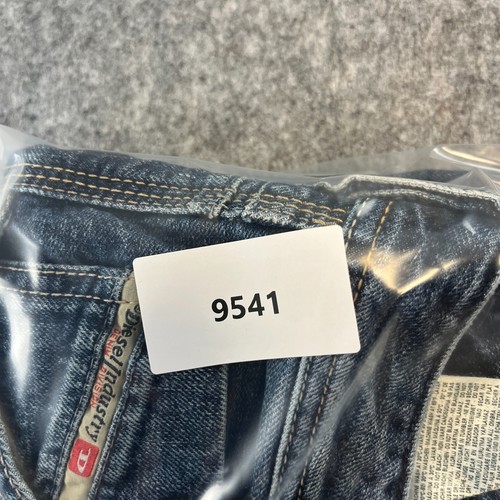 Diesel Kravyer Jeans Mens 33 32 * Slim Straight Dark Wash Blue Whiskers 0840G - Picture 12 of 12