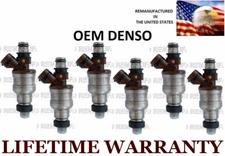 Upgraded  Genuine 6X Denso Fuel Injectors for Toyota 4Runner T100 Pickup 3.0L V6
