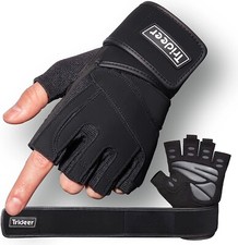 1 Guantillas Gym Guantes De Gimnasio Para Mujer Hombre Bicicleta Pad Large -NEW