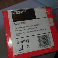 MK Electric Sentry Garage Consumer Unit Kit w RCD + 2xMCBs 4 Module IP65 5702SP1