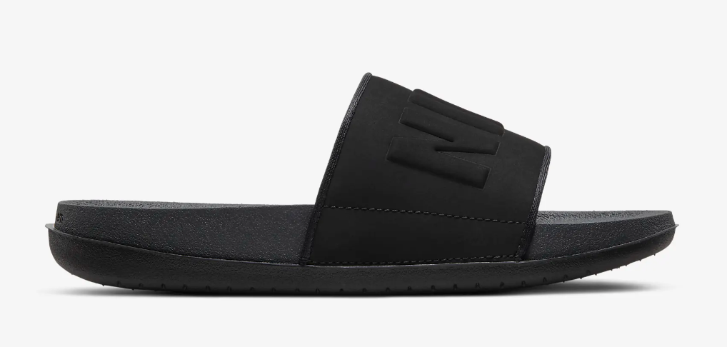 Nike Women's Offcourt Slides All Black Logo BQ4632-002 Sz 5