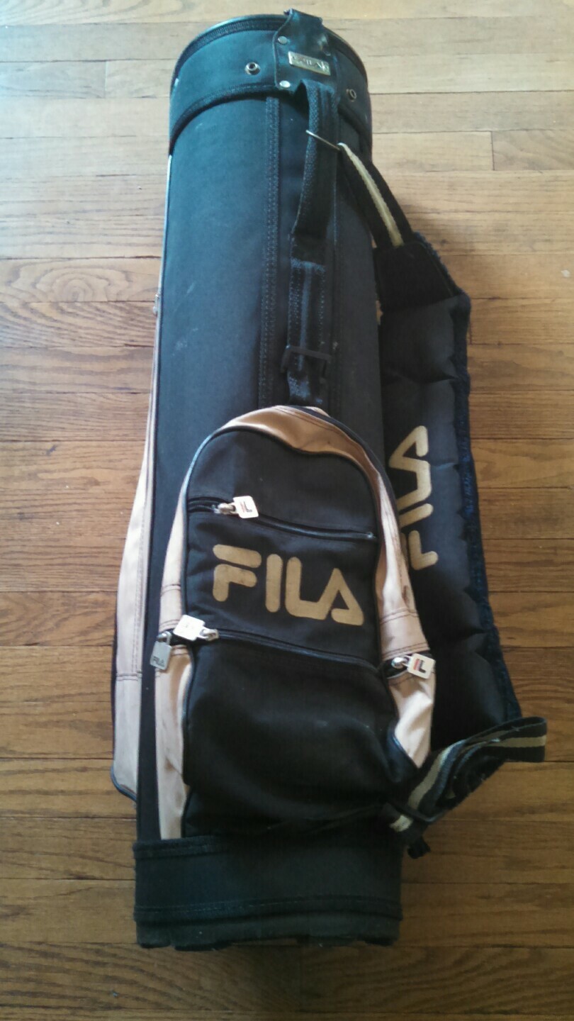 Fila Golf Bag Black/Tan eBay