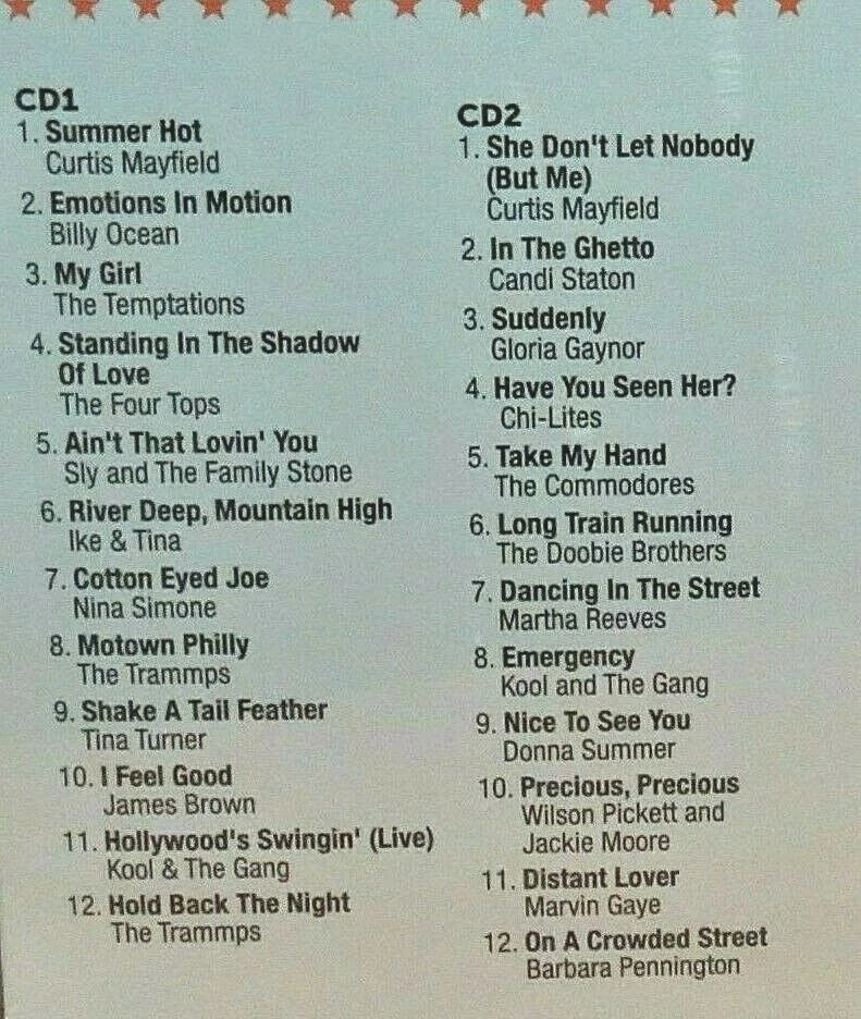 Best of R&B 5 CDS 60 TRACKs,NEW Commodores,Aretha Franklin,Four Tops,Kool & Gang Foto 3 de 4
