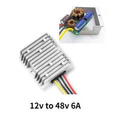 12v to 48v 6A DC-DC Boost Converter Step up Voltage Regulator Booster Truck Boat