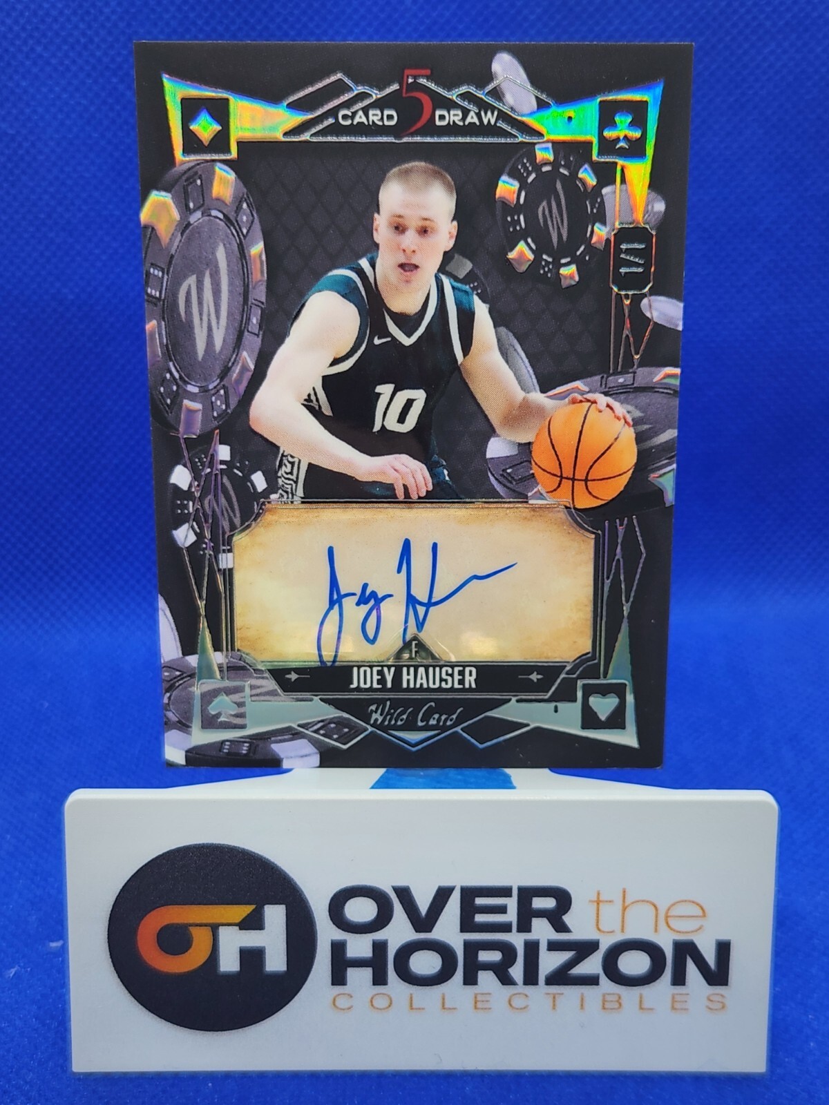 2024 Wild Card 5 Card Draw Crystal Holographic Joey Hauser AUTO 1/1 RC