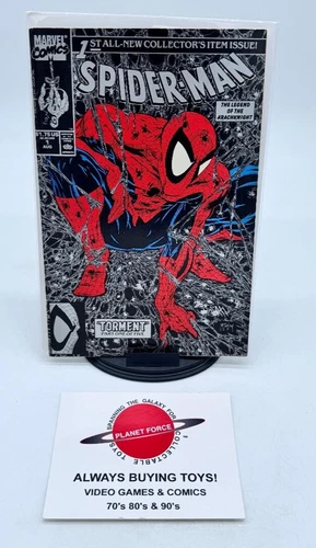 Spider-Man #1 Comic 1990 Marvel Comics Legend Arachknight Torment Part 1 Silver