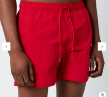54.50 Tommy Hilfiger Men's Drawstring Swim shorts Cotton Primary Red size XS