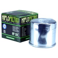 Suzuki Intruder M1500, 09-11 (Cu) ÖLfilter Hiflo Chrom Silber Chromfilter