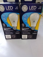 GE Soft White LED A19 10W 60W Dimmable Classic General Purpose Light Bulb 67511
