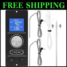 Easy-Read Digital Thermostat Controller with Adjustable Temperature for Grilling