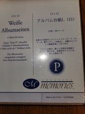 Creative Memories 12x12 white scrapbook pages