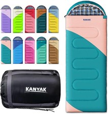Camping Sleeping Bag 32 Sleeping Bags Adults Kids Teens Cold Weather Warm