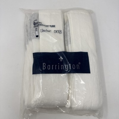Vintage Sears Barrington Men's 10-13 Heavyweight Crew Socks 6 pr White #22404