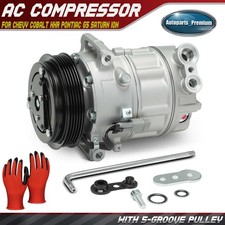 Ac Compressor With 5-groove For Chevy Cobalt 2007-2010 Hhr Pontiac G5 Saturn Ion