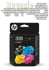 HP 308 Black & Colour ink cartridges for HP Envy 6120