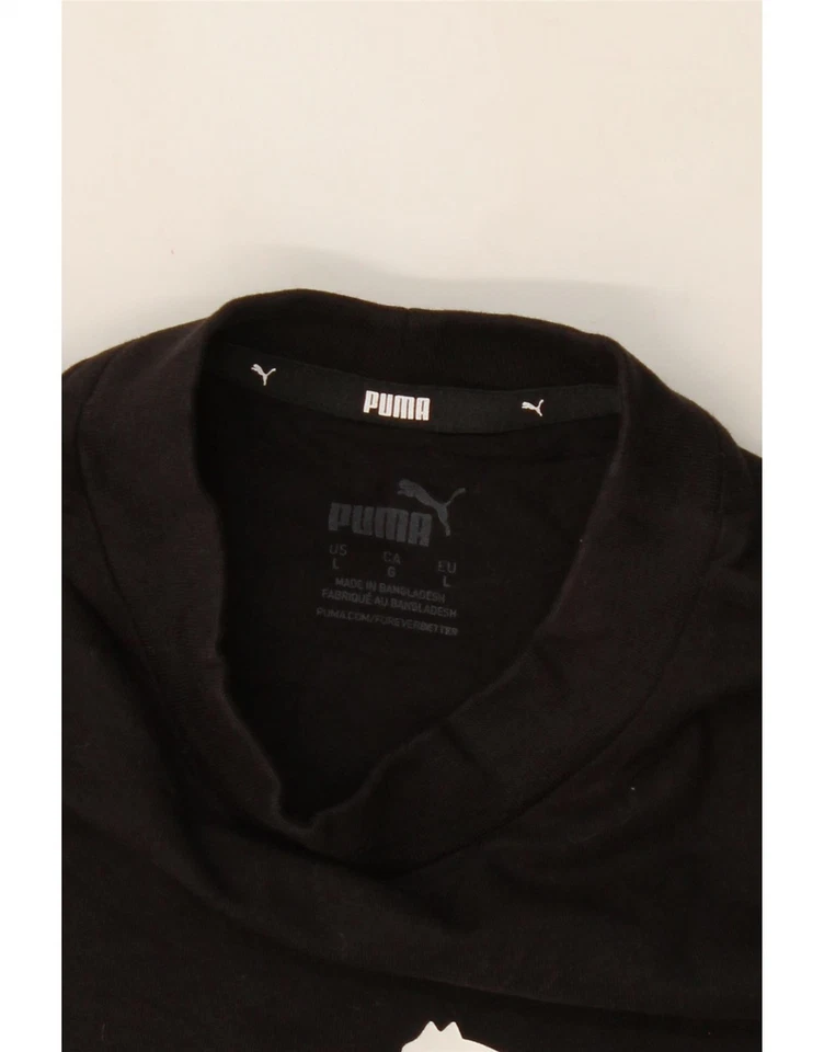 Chaleco Top PUMA Mujer Crop Gráfico Reino Unido 14 Grande Negro Algodón DE31 Foto 3 de 3