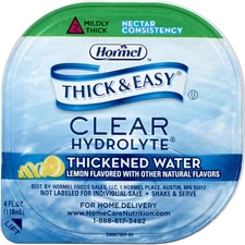 Thick & Easy 23061 Hydrolyte Thickened Water Lemon Nectar 4 oz Cup 24 Ct