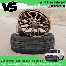 VW TRANSPORTER T5/5.1 MUNICH ROAD EDITION BRONZE 20" 5x120 WHEELS & TYRES