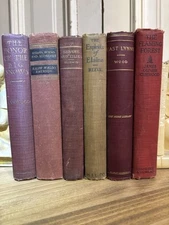 Decorative Books, Lot of 6 ~ Vintage ~ Staging, Prop, Decor ~ Shelf Appeal