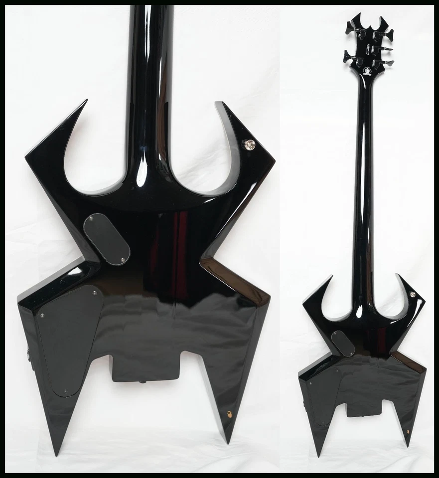 B.C.Rich Widow 5 Legacy Bass Black Through Neck Model String Made In 2008 Safe d - Image 2 of 4