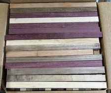BOX BEAUTIFUL EXOTIC DOMESTIC LONG PEN BLANK TURNING LUMBER WOOD 3/4 X 3/4 Y