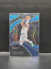 2023-24 Panini Select - Courtside Jalen Brunson #207 Light Blue Disco Prizm #/99