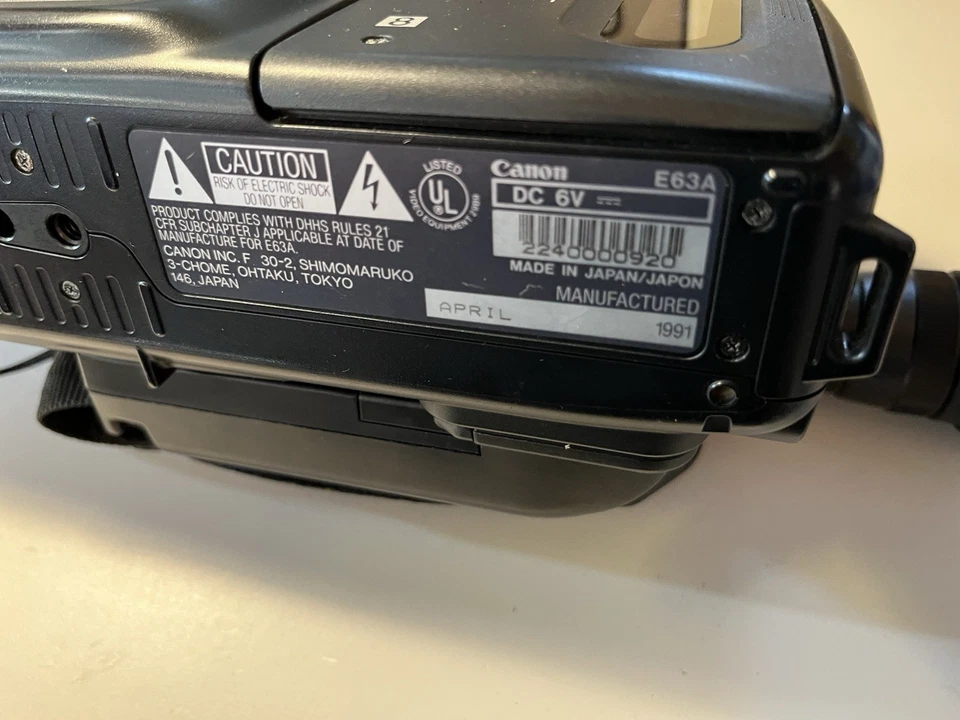 Canovision 8 - E63a - 8mm Camcorder - Untested Canon - Image 2 of 4