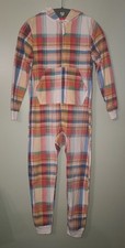 NWOT GIRLS CAT  JACK HOODED FLEECE ONE PIECE PAJAMAS SIZE M 8