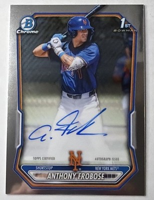 2026 Bowman Chrome Anthony Frobose #CPA-AFR 1st Auto Mets