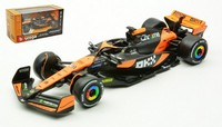 Burago 1/43 Mclaren MCL38 81 2024 Oscar Platten Statisches Modell Diecast