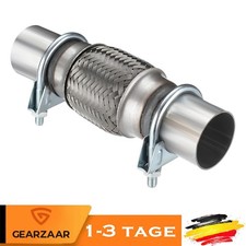 Flexrohr Auspuff + 2x Schellen Ø45 Edelstahl passt für Mercedes Audi  VW für VW