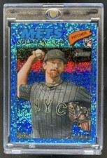 2026 Topps Heritage Nolan McLean Chrome RC Light Blue Sparkle Refractor #150