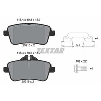 Textar BremsbeläGe Bremsbelegsatz Hinten FüR Mercedes-Benz M-Klasse GLE