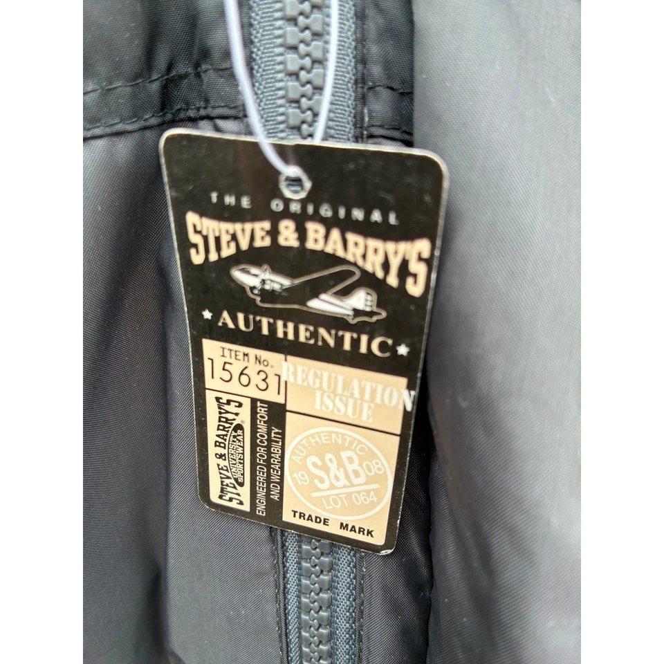 Steve & Barry's двойной вниз куртки XXL мужской пуховик с капюшоном изолированный винтажный - Изображение 4 из 4