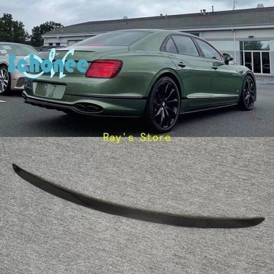 Real Carbon Fiber Rear Trunk Spoiler Wing Tail Lip For Bentley Flying Spur
