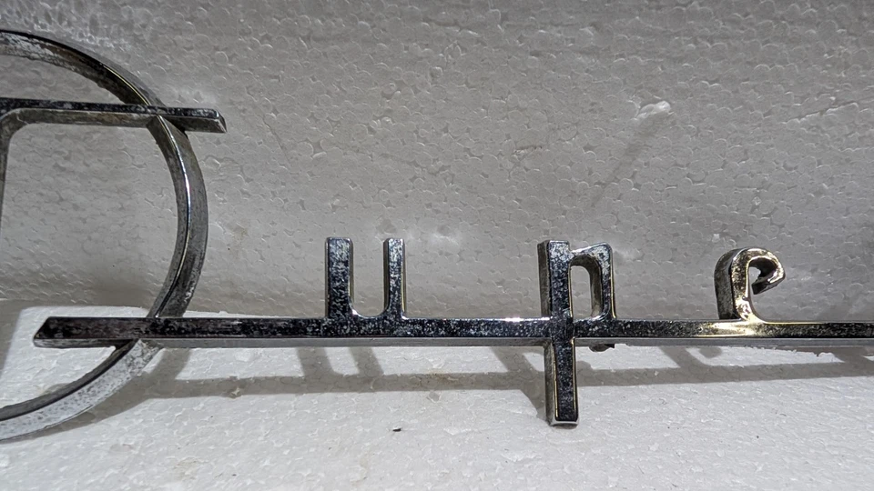 1955-56 Buick Super Original Cuarto Panel Emblema Insignia Usado Foto 4 de 4