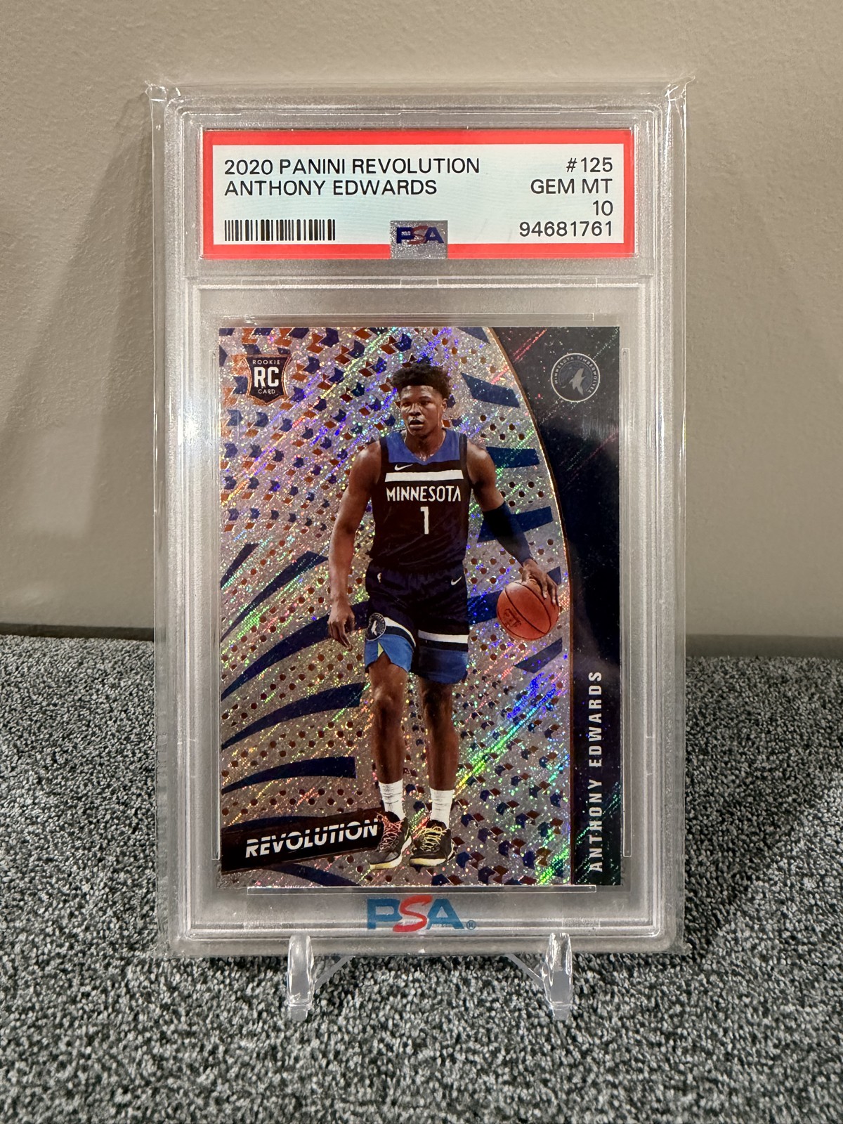 2020-21 Panini Revolution - Rookies Anthony Edwards #125 (RC) PSA 10 🔥