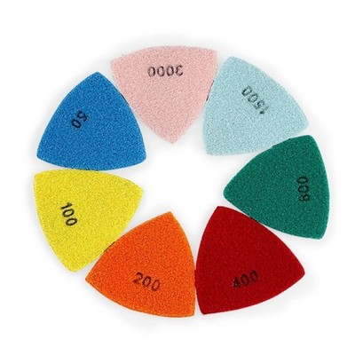 Dreieck Diamond Polishing Pads Diamantschleifpolster Weicher Grad Enge Bereiche