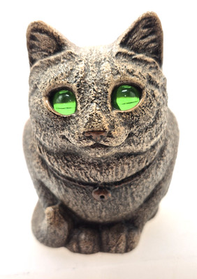 Windstone Edition Cat Eye Votive Gypsum Cast Handpainted Glass Eyes Pena 2000