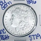 1896 BU UNCIRCULATED MORGAN SILVER DOLLAR AUTHENTIC U.S. MINT FREE SHIPPING 5779