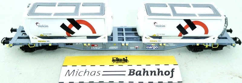 76943 Roco SBB Containertragwagen Sgnss Holcim Tankcontainer EpVI H0 1:87 HB3 µ - Bild 4 von 4